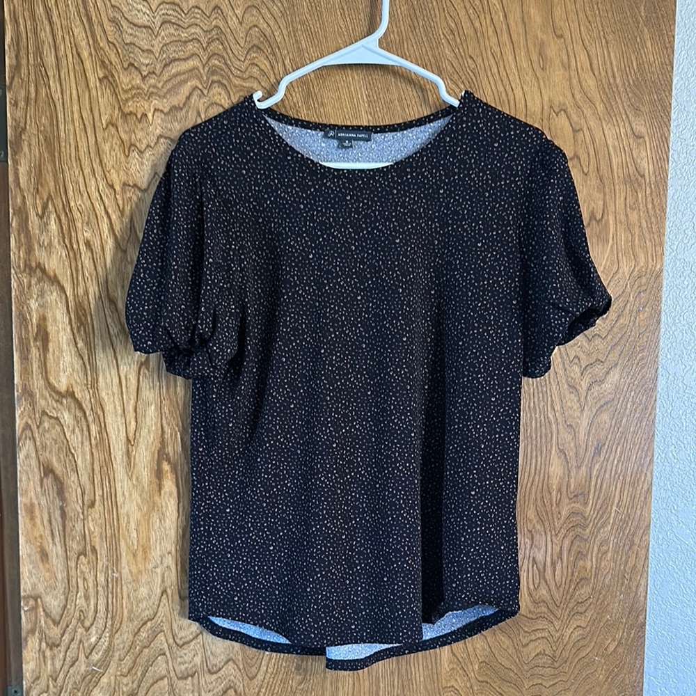 Black Polka Dot Women's Top